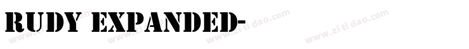 Rudy Expanded字体转换
